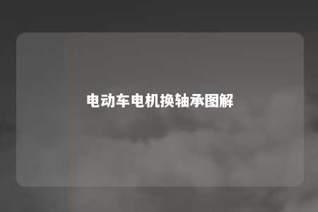 电动车电机换轴承图解 
